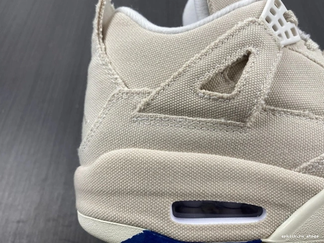 Cheap Jordan 4 Canvas (W) DQ4909-100 Blank Retro 0718